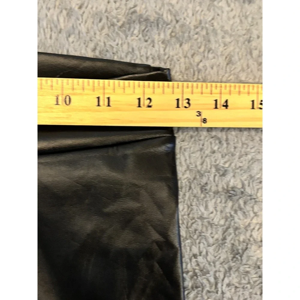 Lulus Faux Leather Pants Womens Small Black Vegan Skinny Stretch Club Casual